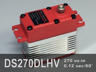 Servo, DS270DLHV ProModeler, reliable, high torque, digital servo, metal gears, dual ball bearings, water resistant, high voltage, servo for remote control models