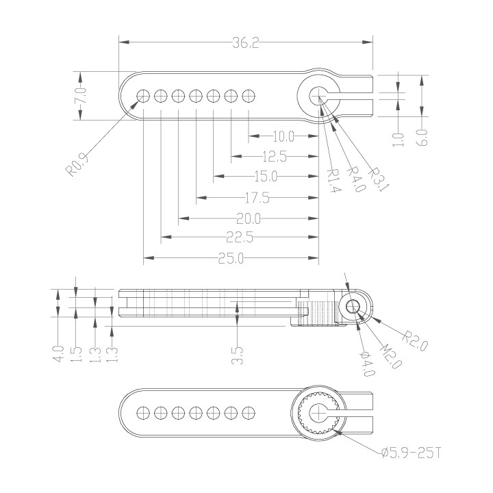 1in 7075-T6