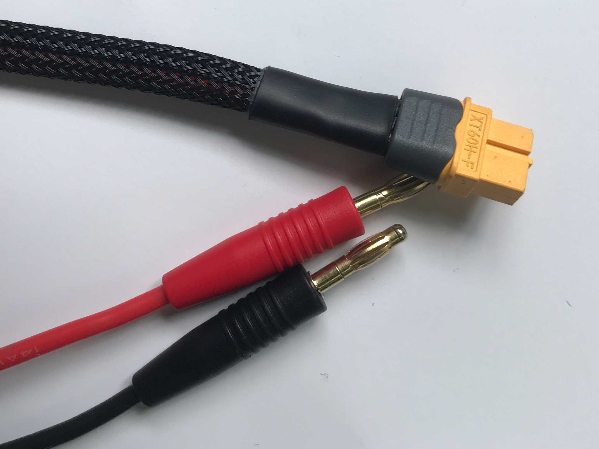 Input Lead, 4mm Banana-XT60F, 1m, 14AWG 