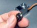 Top view of 12T Gear Wheel held within finger tips