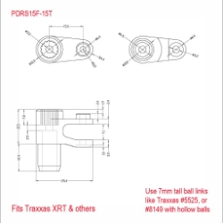Arm, servo, 15F-15T 