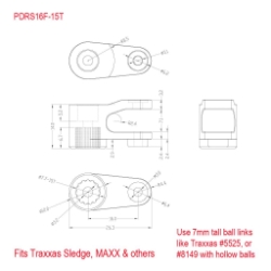 Arm, servo, 16F-15T 