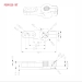 Arm, servo, 25-15T (1") - PDRS25-15T