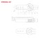 Arm, servo, 25U-15T (1") - PDRS25U-15T
