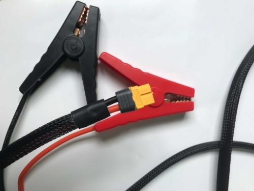 Alligator clamps to XT60F, 30cm long