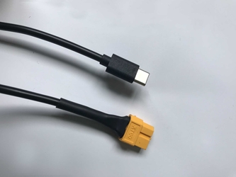 Input Lead, USB TypeC-XT60F, 1m, 18AWG 