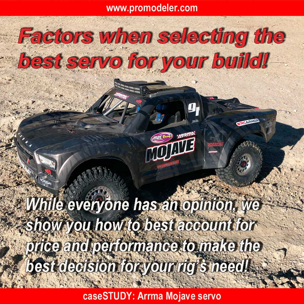 How-to select the best servo for an Arrma Mojave