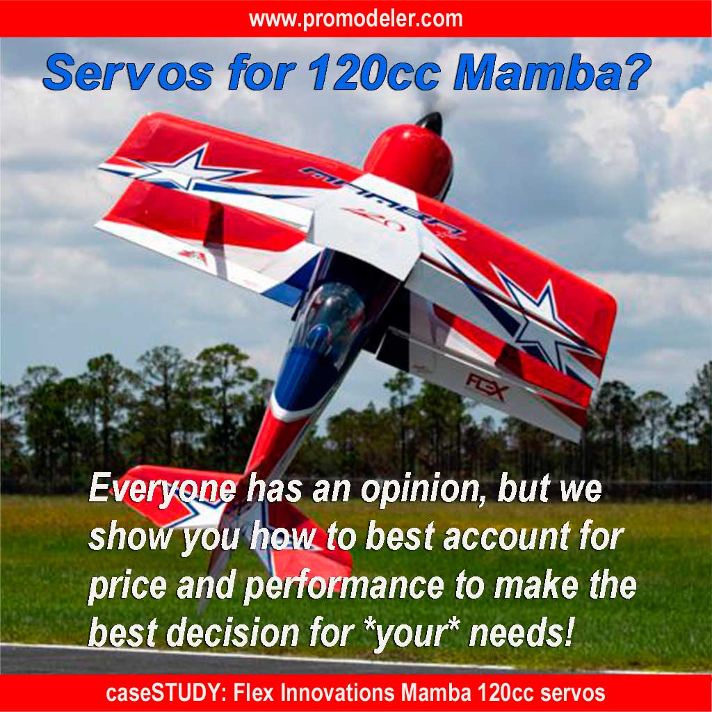 Selecting the best servos for your Flex Mamba 120